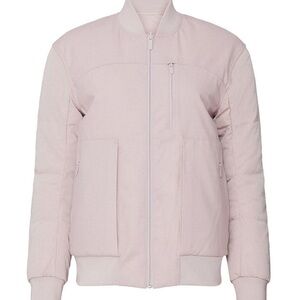 Lululemon Roam Far Wool Bomber Jacket - Porcelain Pink - Size 2